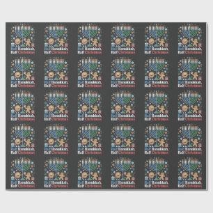 Half Hanukkah Weihnachten Weihnachten Weihnachten  Geschenkpapier
