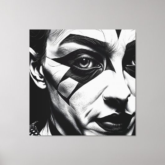 Half Harlequin Leinwanddruck (Vorderseite)