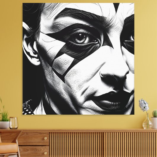 Half Harlequin Leinwanddruck (Insitu (Wohnzimmer))