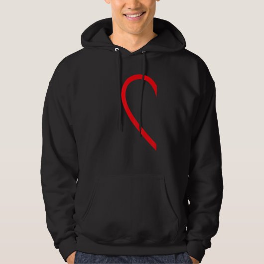 Half Heart Left Hand Side Love Couple Camisa Parej Hoodie (Vorderseite)