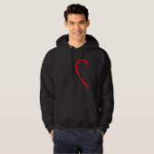 Half Heart Left Hand Side Love Couple Camisa Parej Hoodie (Vorne ganz)