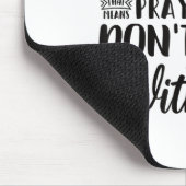 Half Hood Half Holy Means Pray With Me Don't Play Mousepad (Ecke)