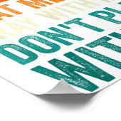 Half Hood Half Holy Means Pray With Me Don't Play Poster (Ecke)