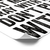 Half Hood Half Holy Means Pray With Me Don't Play Poster (Ecke)