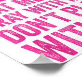 Half Hood Half Holy Means Pray With Me Don't Play Poster (Ecke)