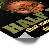 Half Hood Half Holy Pray Christian African Afro Bl Poster (Ecke)