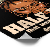 Half Hood Half Holy Pray Christian African Afro Bl Poster (Ecke)