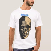 Half Human Half Skull Power Graphic T-Shirt (Vorderseite)