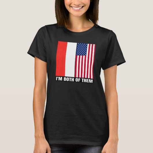 Half Indonesian Half American Indonesia Heritage & T-Shirt (Vorderseite)