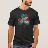 Half Irish half Italian American flag shamrock Her T-Shirt (Vorderseite)
