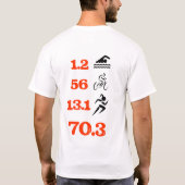 Half Iron Full Crazy T-Shirt (Rückseite)