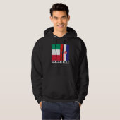 Half Italian Half Croatian Heritage Italia Croatia Hoodie (Vorne ganz)