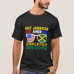 Half Jamaikaner Half-Amerikaner Komplett Phantasti T-Shirt