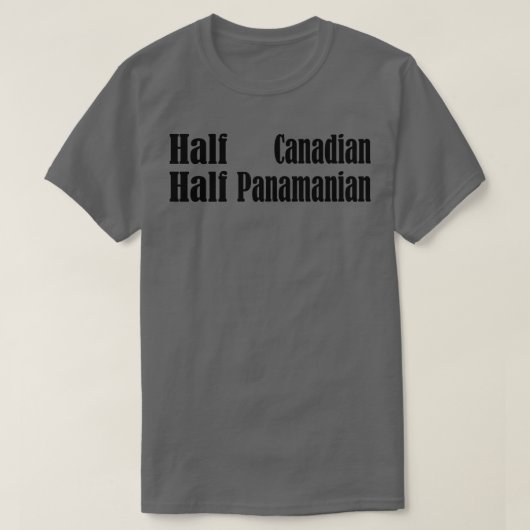 Half Kanadier Hälfte Panamaische Mix 3 T-Shirt (Design vorne)