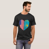 Half Kasachstan Menne Menne Ki T-Shirt (Vorne ganz)