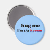 Half Koreanisch Magnet (Vorderseite/Rückseite)