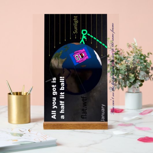 Half lit ball! acrylschild (Hochzeit)