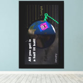 Half lit ball! leinwanddruck (Insitu (Holzboden))