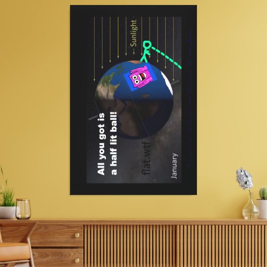 Half lit ball! leinwanddruck (Insitu (Wohnzimmer))