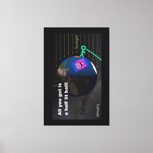 Half lit ball! leinwanddruck (Vorderseite)