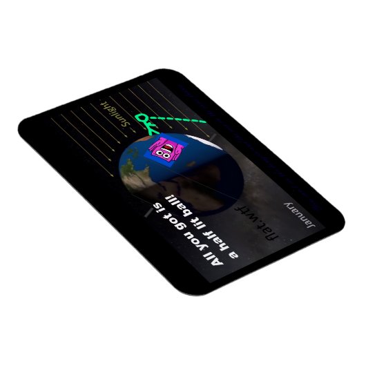 Half lit ball! magnet (Rechte Seite)