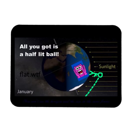 Half lit ball! magnet (Horizontal)