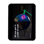Half lit ball! magnet (Vertikal)