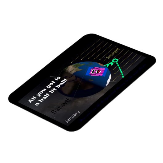 Half lit ball! magnet (Linke Seite)