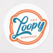 Half-Loopy-Aufkleber Etiketten (Design 2)
