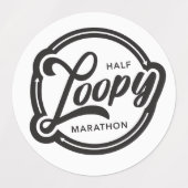 Half-Loopy-Aufkleber Etiketten (Design 1)
