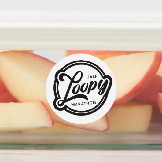 Half-Loopy-Aufkleber Etiketten (Befestigt)
