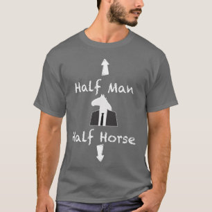 Half Man Half Horse Funny Junge T-Shirt