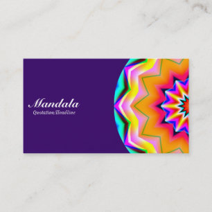 Half Mandala 02 - Tief Lila 330066 Visitenkarte