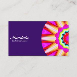 Half Mandala 05 - Tief Lila 330066 Visitenkarte