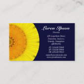 Half Mandala 09 - Dunkle Marine Visitenkarte (Rückseite)