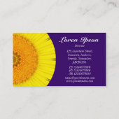 Half Mandala 09 - Tief Lila 330066 Visitenkarte (Rückseite)