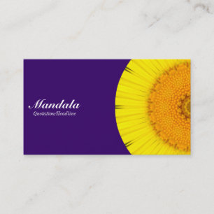 Half Mandala 09 - Tief Lila 330066 Visitenkarte