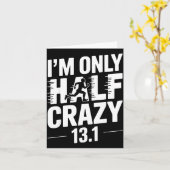 Half Marathon Art For Men Women 13.1 Half Marathon Karte (Gelbe Blume)