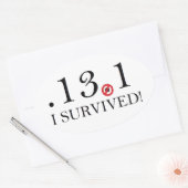 Half Marathon Spoof Sticker (Umschlag)