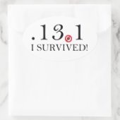 Half Marathon Spoof Sticker (Tasche)