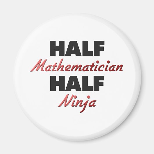 Half Mathematiker Half Ninja Magnet (Vorne)