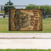 Half-Mensch-Käfer-Horrorkarnevalplakat Banner (Insitu)