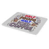 half mom half iced coffee schneidebrett (Ecke)