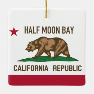 Half Moon Bay CA Keramikornament
