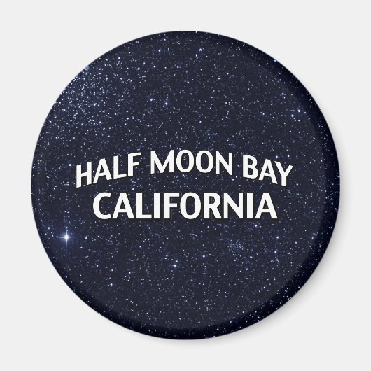 Half Moon Bay Kalifornien Magnet (Vorne)