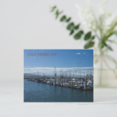 Half Moon Bay Postkarte (Stehend Vorderseite)