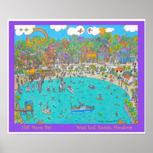 Half Moon Bay, Roatan Poster (Vorne)