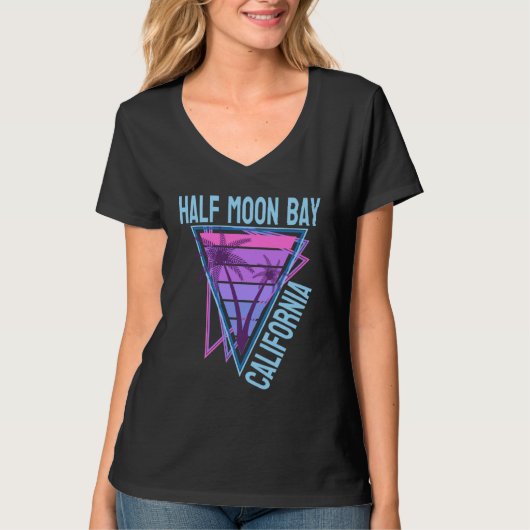 Half Moon Bay Urlaub T-Shirt (Vorderseite)