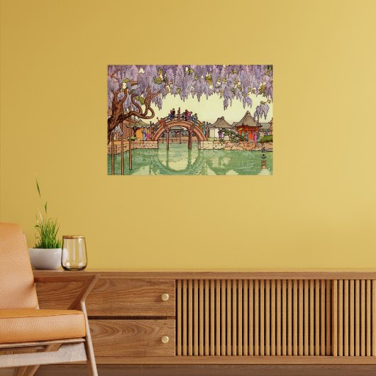 Half Moon Bridge Yoshida Toshi 1941 Poster (Wohnzimmer 2)