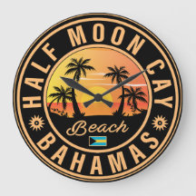Half Moon Cay Bahamas Retro Sunset Vacation 60er